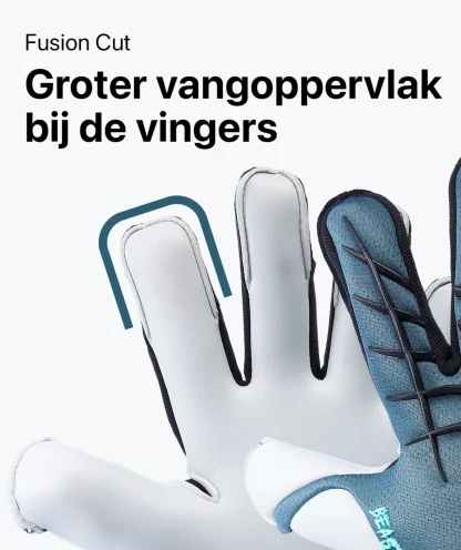 Met Fingersave | Keepershandschoenen Voor Kinderen^T1TAN Petrol Beast Junior Pro 3.0 (FP)