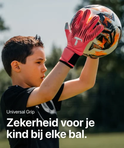 Rebel Collectie | Keepershandschoenen Voor Kinderen^T1TAN Rebel 2.0 Fluo Pink Junior