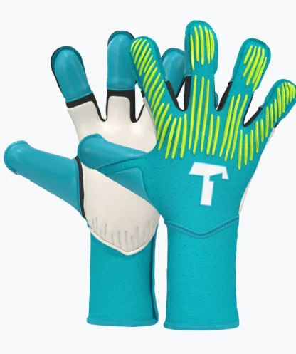Met Fingersave | Keepershandschoenen Voor Kinderen^T1TAN Rebel 2.0 Sky Blue Junior Pro (FP)